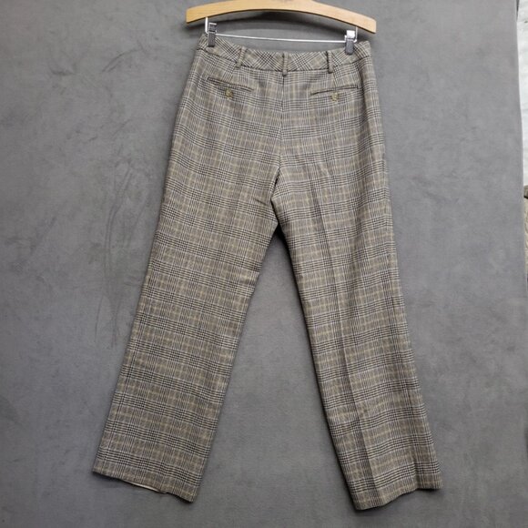 346 Brooks Brothers Women's Size 10 Lined 100% Wool Pants Houndstooth - Picture 2 of 7